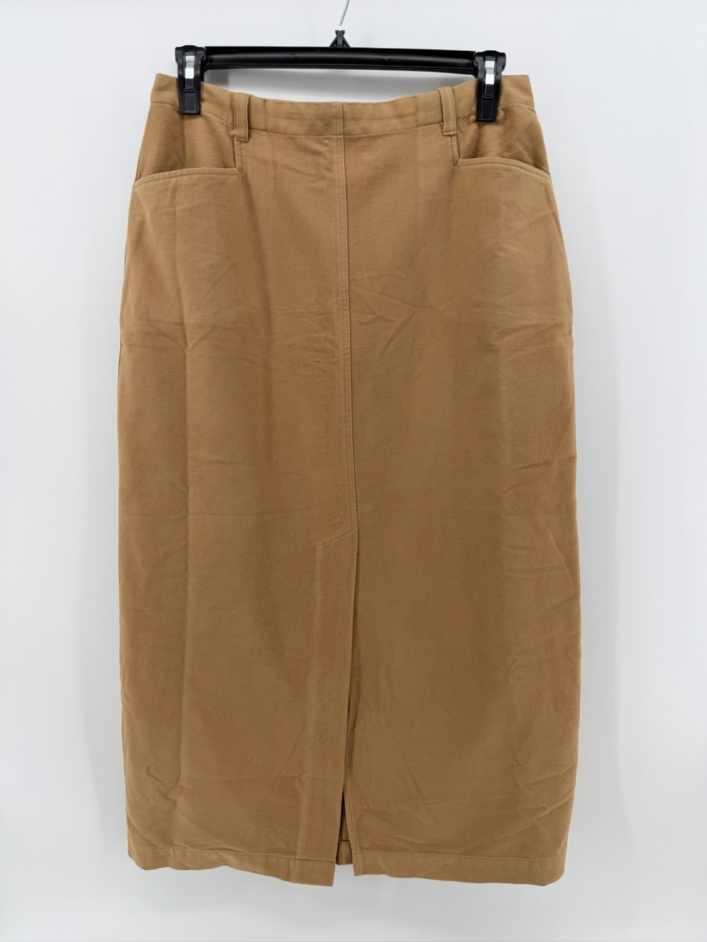 Crazy Horse Liz Claiborne Camel Colored Soft Lined Pencil Skirt Size 14